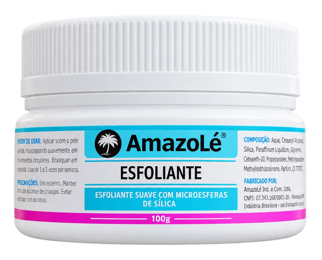 Amazolé Exfoliating Scrub container