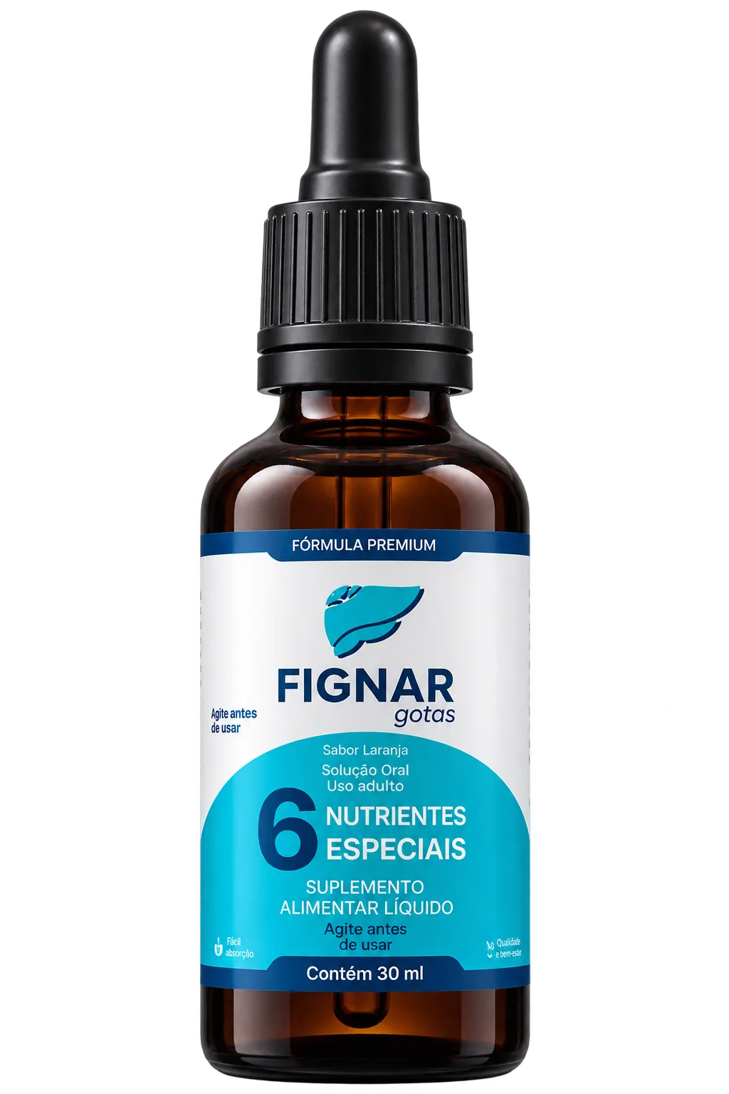 Fignar liquid supplement bottle