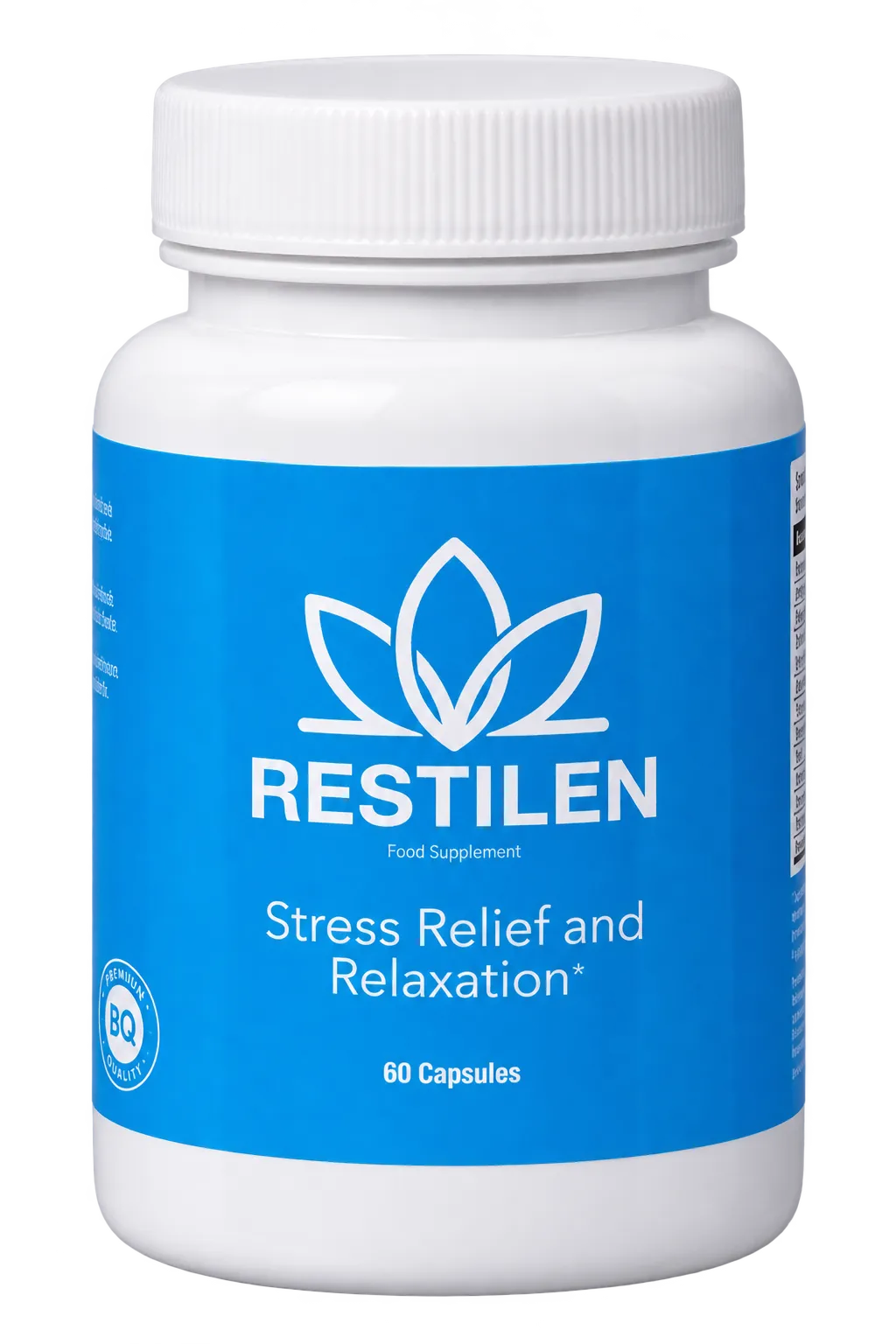 Restilen stress relief and relaxation supplement bottle