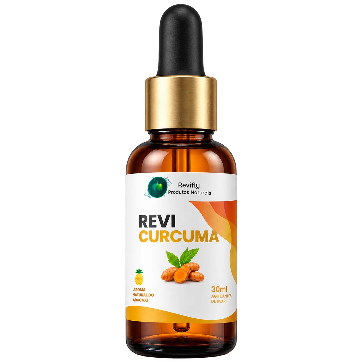 Revifly Curcuma liquid drops bottle